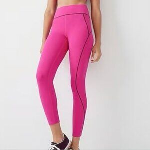 J. Crew Fuchsia Pink SleekStretch High-Rise Leggings-Size M - 24.5 inches inseam